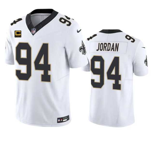 Men & Women & Youth New Orleans Saints #94 Cameron Jordan White 2023 F.U.S.E. With 4-Star C Patch Vapor Untouchable Limited Jersey->new york giants->NFL Jersey